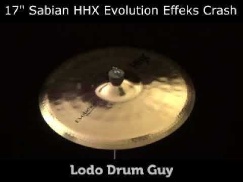 SOLD OUT 17" Sabian HHX Evolution EFFEKS CRASH Cymbal