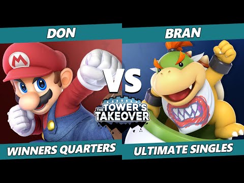 Tower's Takeover 16 Winners Quarters - Don (Mario) Vs. bran (Bowser Jr) SSBU Ultimate Tournament
