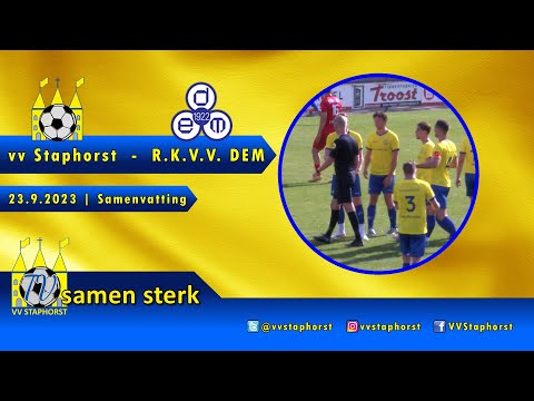 vv Staphorst - RKVV DEM | 23.9.2023 | Samenvatting