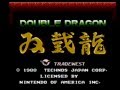 Double Dragon NES Title Screen
