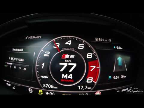 2016 Audi S5 Coupe 3.0 TFSI: Exhaust Sound / Acceleration 0 - 100 kph / 0 - 62 mph - Autophorie