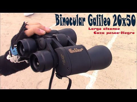 Binocular Galileo Largo Alcance 20x50 Caza Pesca - Negro