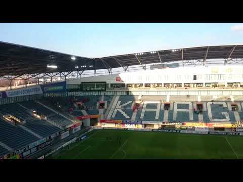Fans KV Mechelen chanting for hours after match in Ghelamco Arena
