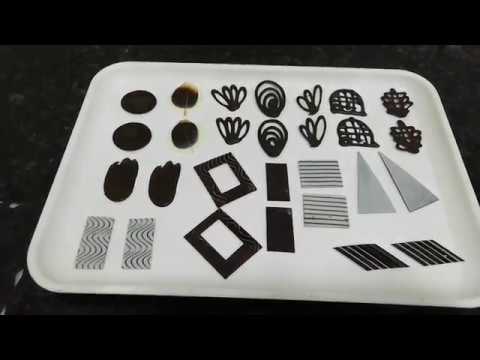 How to make amazing chocolate garnish model