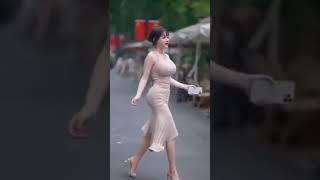 Asian tiktok girl bouncing boobs #tiktok #shorts