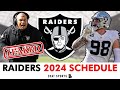 Las Vegas Raiders 2024 Schedule, Opponents & Instant Analysis | NFL Schedule Release