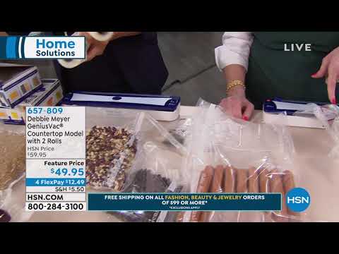 Debbie Meyer GeniusVac Countertop Model with 2 Rolls