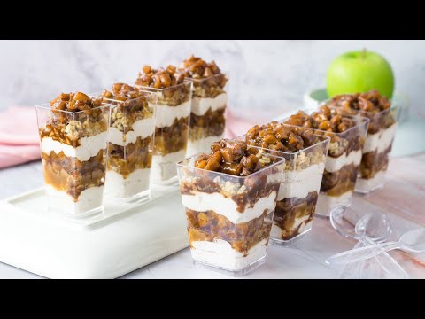 DLux Mini Dessert Cups Caramel Apple Trifle