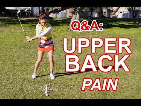 Part of a video titled How to relax your arms in seconds! | Golf with Aimee - YouTube