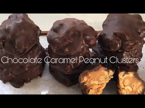 Chocolate Caramel Peanut Clusters | Super Easy Recipe