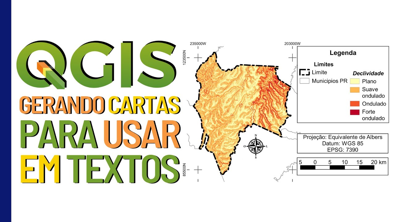 QGIS: Gerando Cartas para usar em textos acadêmicos ou técnicos