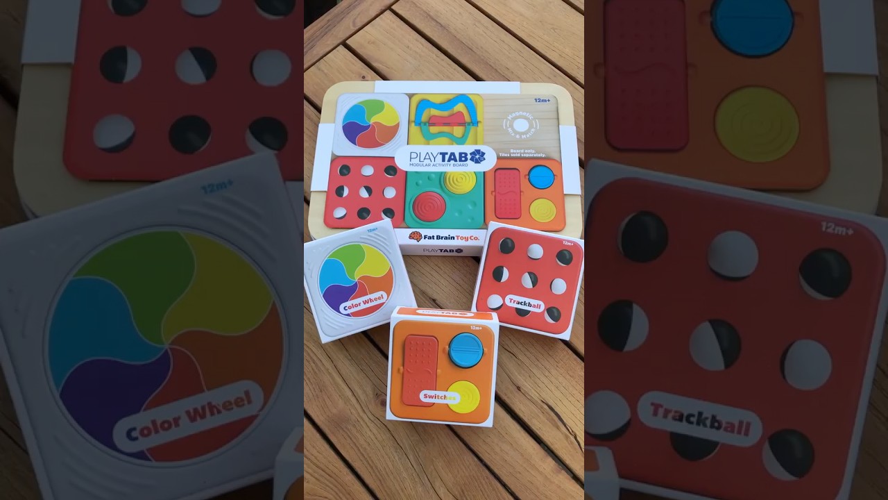 PlayTab Modular Activity Board + Magnetic Sensory Tiles! #shorts #satisfyingvideo #asmr