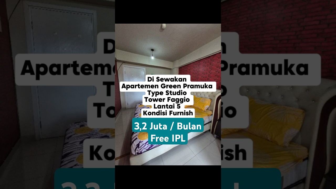 Green Pramuka Studio Apartment 5th Floor Tower Faggio