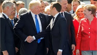 Poignées de main et bousculade entre sauriens à l'Otan