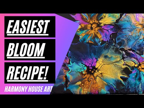 (594) Easiest 2- Ingredient Bloom Recipe Update! Paint Mixing & Bloom Technique!