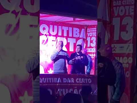 TUCÃO DO PT MANDA O RECADO PARA OS VEREADORES E POLÍTICOS DE JUQUITIBA NO COMÍCIO DO BAIRRO DO RITAS