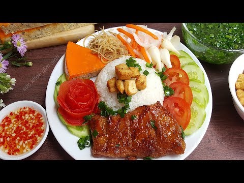 Cách nấu cơm tấm bì chả đồ chua tóp mỡ nước chan (học nấu cơm tấm P3 – tập cuối)