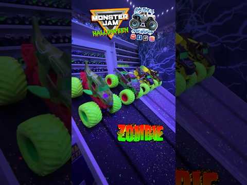 #monsterjam #Toy #MonsterTruck race | Viewer request 401 | 4 Wide #Zombie #Halloween #Battle