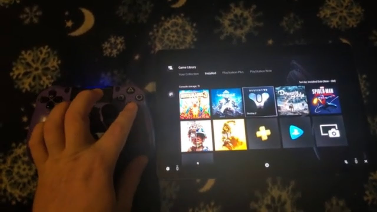Playing Playstation 5 Games on a Samsung Galaxy Tab S7+ using a PS4 Controller