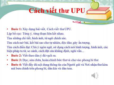 Cách trình bày thư UPU 51