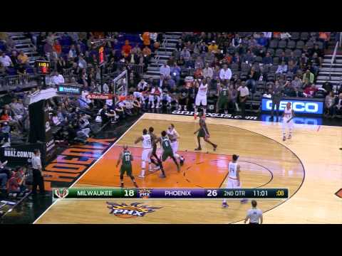 Anthony Tolliver Highlights Bucks vs. Suns 12.15.2014 - 3 Points, 1 Assist