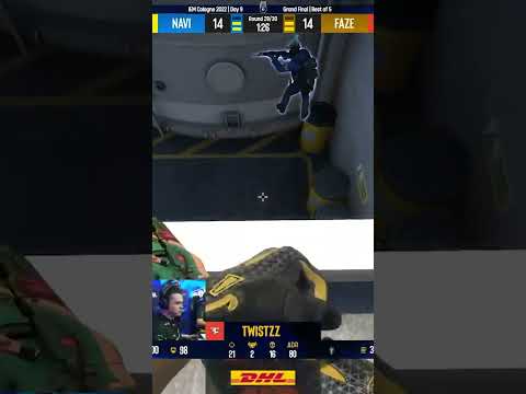 FaZe vs Navi - INSANE Twistzz Clutch on Nuke #csgo #shorts