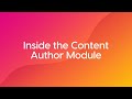 Inside the Content Author Module