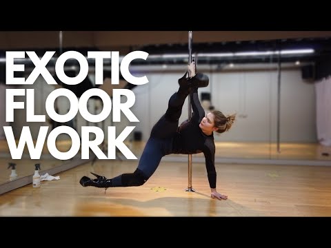6 Pole Dance Floor Work Moves (Exotic Dance Tutorial)