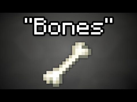 Bones but every line is a Minecraft item