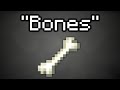 Bones but every line is a Minecraft item