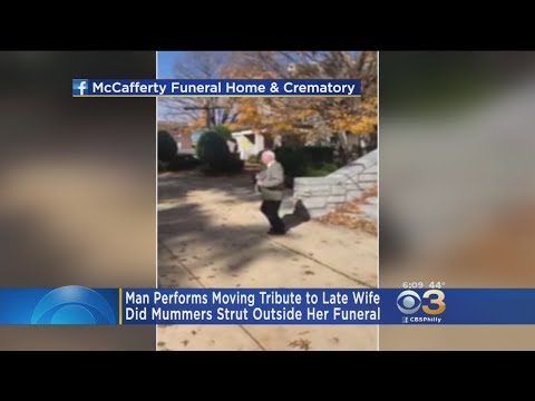 Man Pays Tribute To Wife Of 50 Years By Doing Mummers Strut In Her Honor