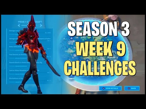 Season 3 Week 9 Challenges in Fortnite