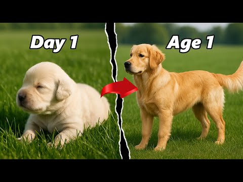Time Lapse Evolution: Dog Growth from Day 1 to 1 Year in 2 Minutes | AI & Evolution
