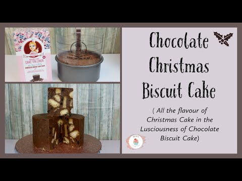 Chocolate Christmas Biscuit Cake/ No Bake Cake