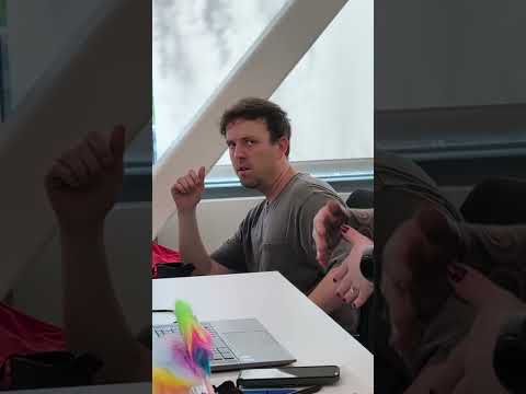 When the warm-up routine is a little excessive.