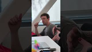 When the warm-up routine is a little excessive.