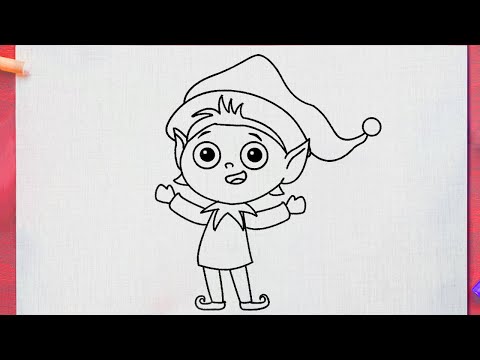 Comment dessiner un lutin du père noël