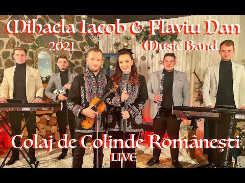 Mihaela Iacob ✨ Flaviu Dan ✨ Music Band ❄️ Colaj colinde romanesti 2021 ❄️ cover Stefan Hrusca🔔LIVE