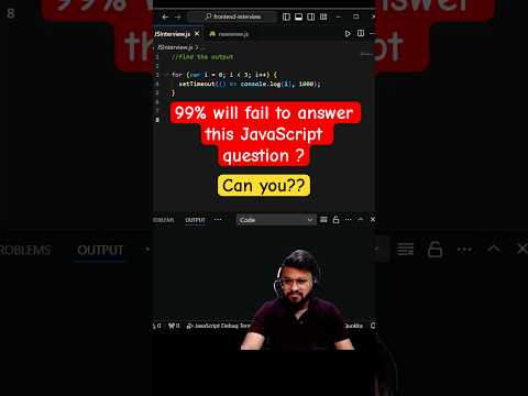 #day61 - Why 99% of the people fail to answer this #javascript question #coding #reactjs #frontend