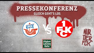Pressekonferenz vor dem Auswärtsspiel bei Hansa Rostock