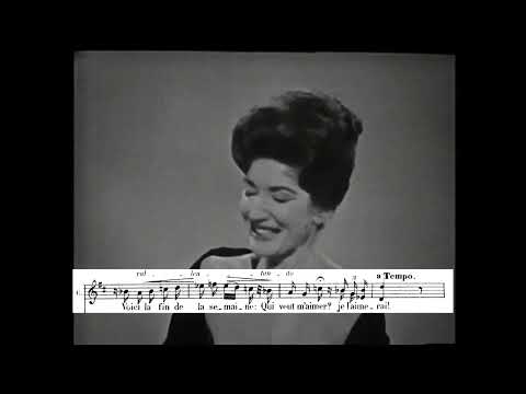 Maria Callas - Bizet: Carmen: Près des remparts de Séville (1962) [video+score]