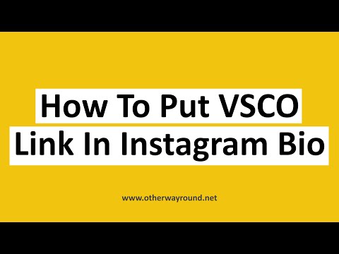 YouTube video about: How to copy your vsco link to instagram?