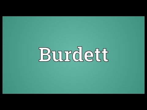 Burdett Meaning