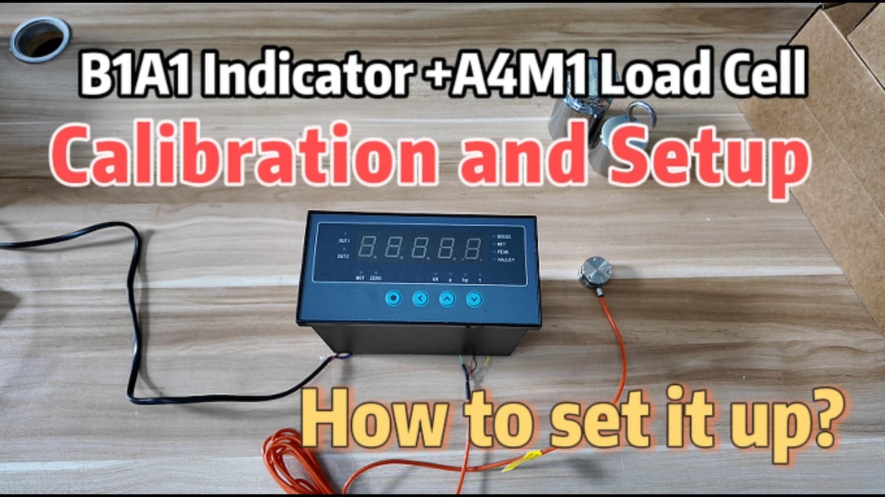 B1A1 Indicator +A4M1 Load Cell Calibration and Setup Tutorial