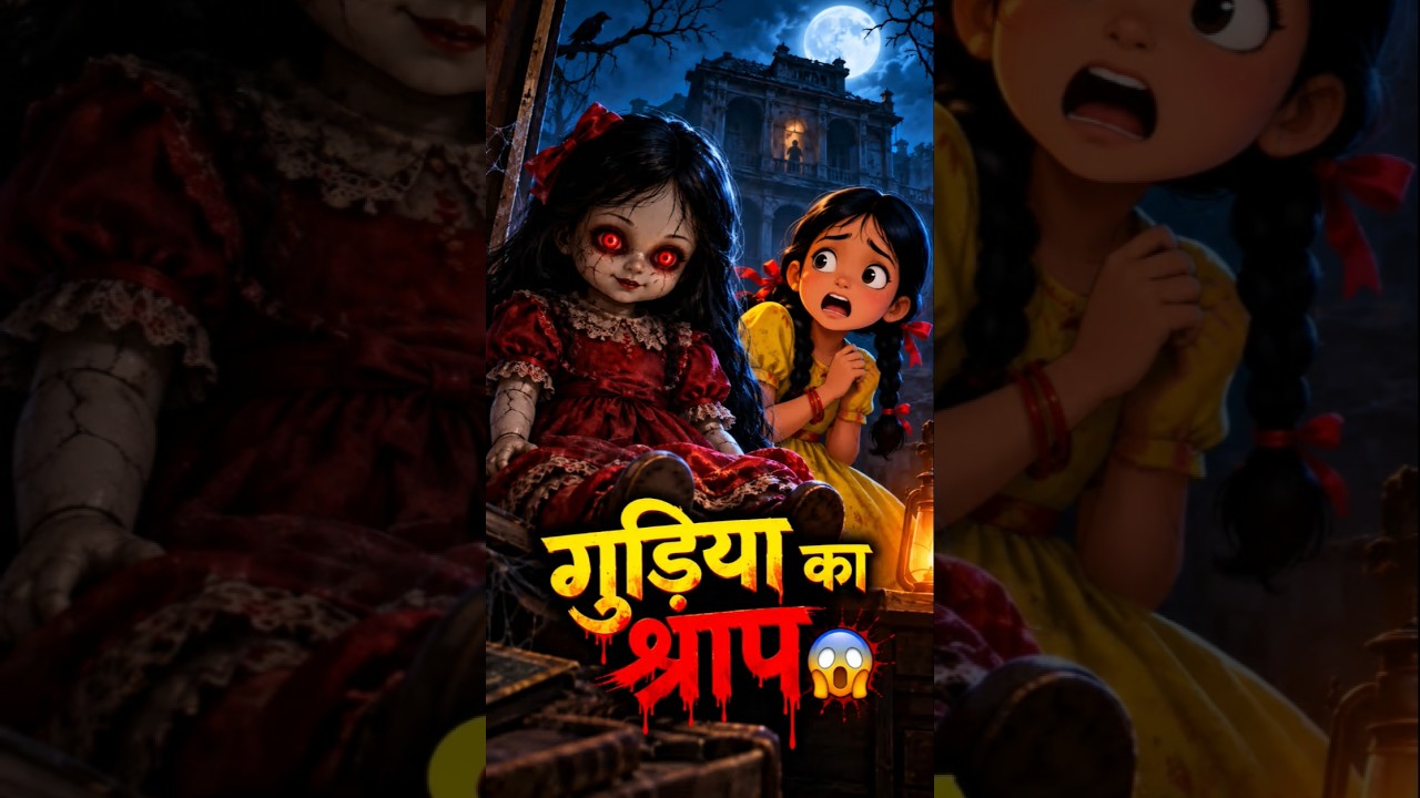 🔥  गुड़िया का श्राप 😱 | रहस्यमयी भूतिया गुड़िया की डरावनी कहानी 👻 | Hindi Horror Cartoon📌