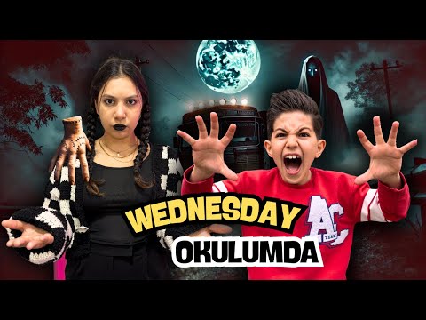 WEDNESDAY OKULUMA GELDİ!!! TERKEDİLMİŞ EVE GİTTİK!!