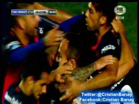 San lorenzo 2 Palestino 0 (Relato Mariano Closs) Copa Sudamericana 2016