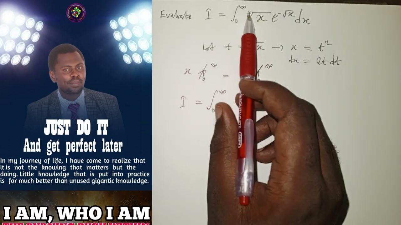 Integral transforms example 1[THE GAMMA FUNCTION]