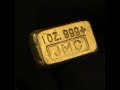 Rare JMC Johnson Matthey Reverse Stamp “TGM” 1oz Gold Ingot