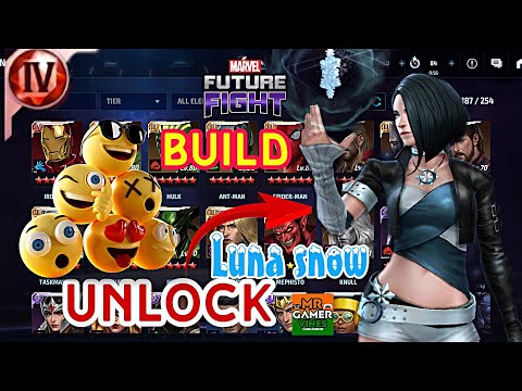 build 😘 LUNA SNOW ❄️ unlock 🔓 in Marvel future fight Mr GAMER VINES Hindi 👍